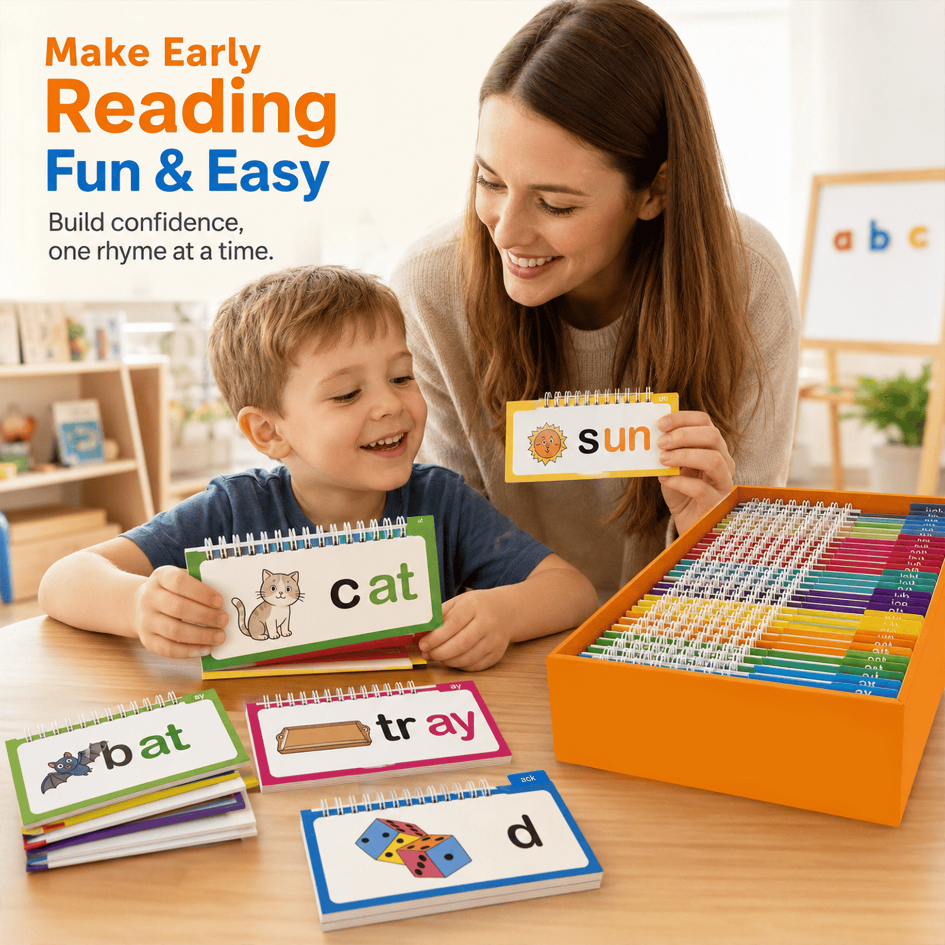 📚 Read & Rhyme Flip-Book Set – 30 Educational Phonics Flip Books for Early Learning