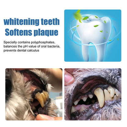 🐶Foam for removing tartar from pet teeth – Fresh breath & healthy teeth, no brushing required!🦷