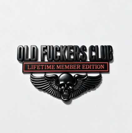 💀OLD F*CKERS CLUB Metal Car Emblem