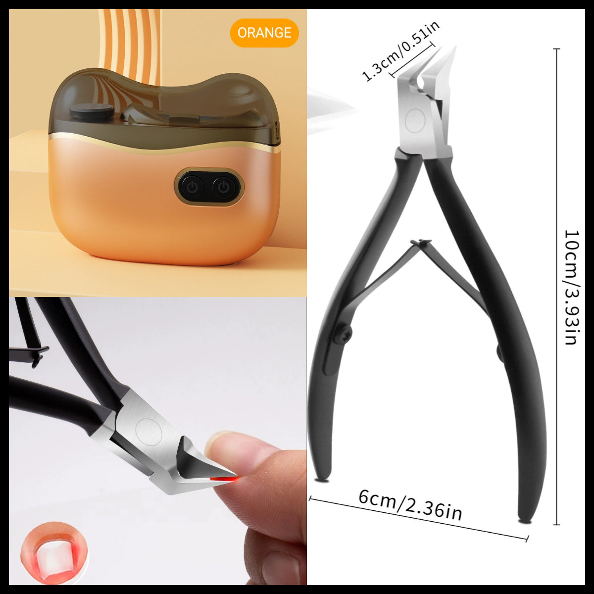 👍2-in-1 Electric Nail Clippers and Polisher🎁 Perfect for All Ages 👵👶