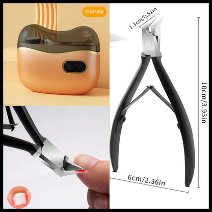 👍2-in-1 Electric Nail Clippers and Polisher🎁 Perfect for All Ages 👵👶
