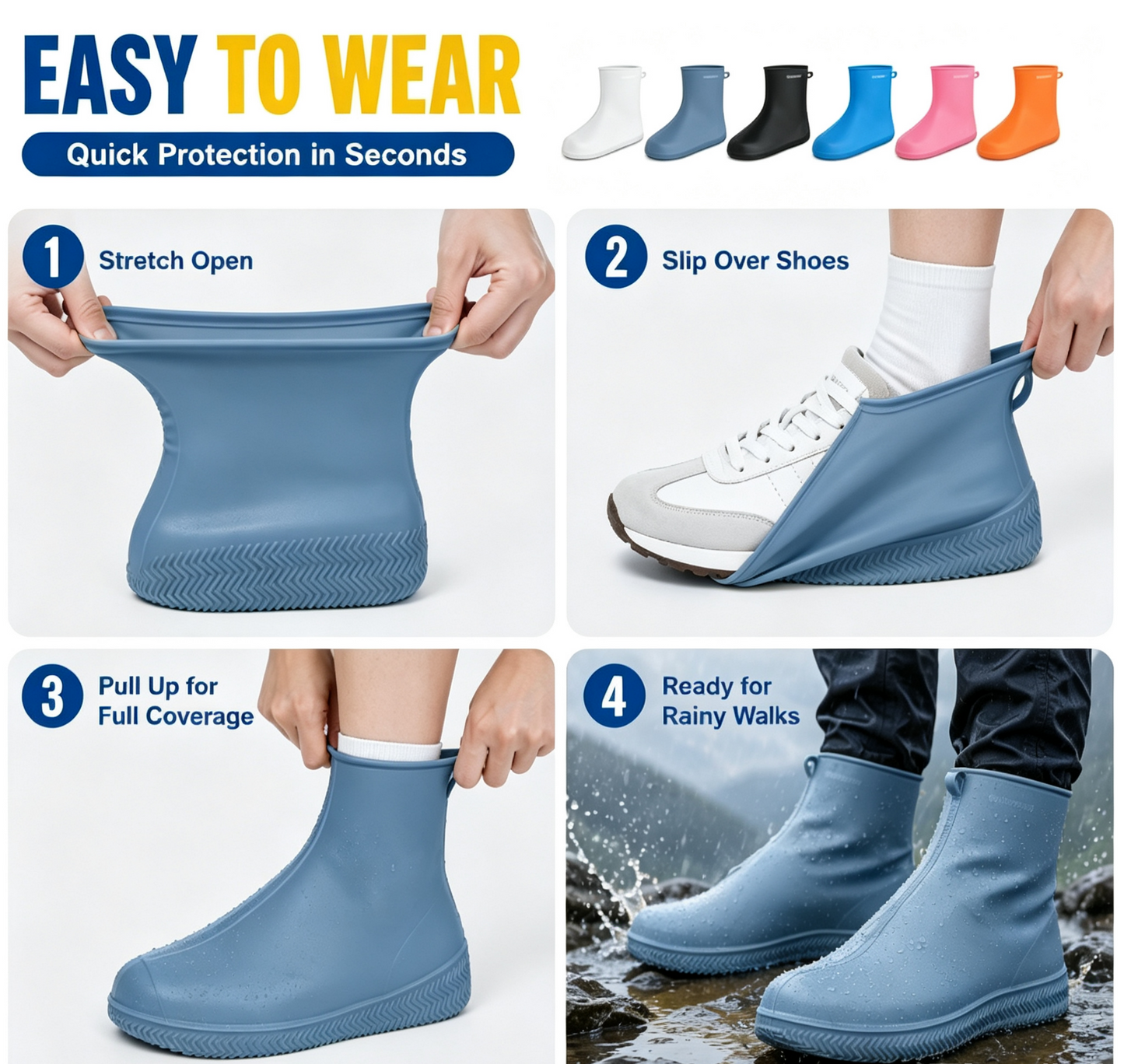 🥳Thick Wear-Resistant Waterproof Shoe Cover