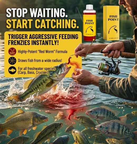 🎣 Fish Go Crazy for This! 🐟 Fast-Acting Red Worm Fish Attractant Liquid