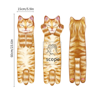 🎁 Early Christmas Sale 🎅 Funny Cat Hand Towels