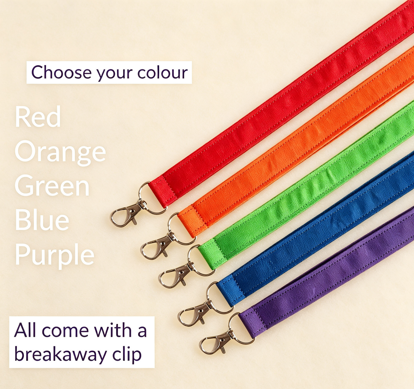 🔥LAST DAY 50% OFF - 👩‍🏫NEW UPGRADED Plain Fabric Pen Lanyards🥳Buy 2 Get 10% Off