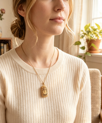 Vintage Tarot Locket Pendant Necklace🥳