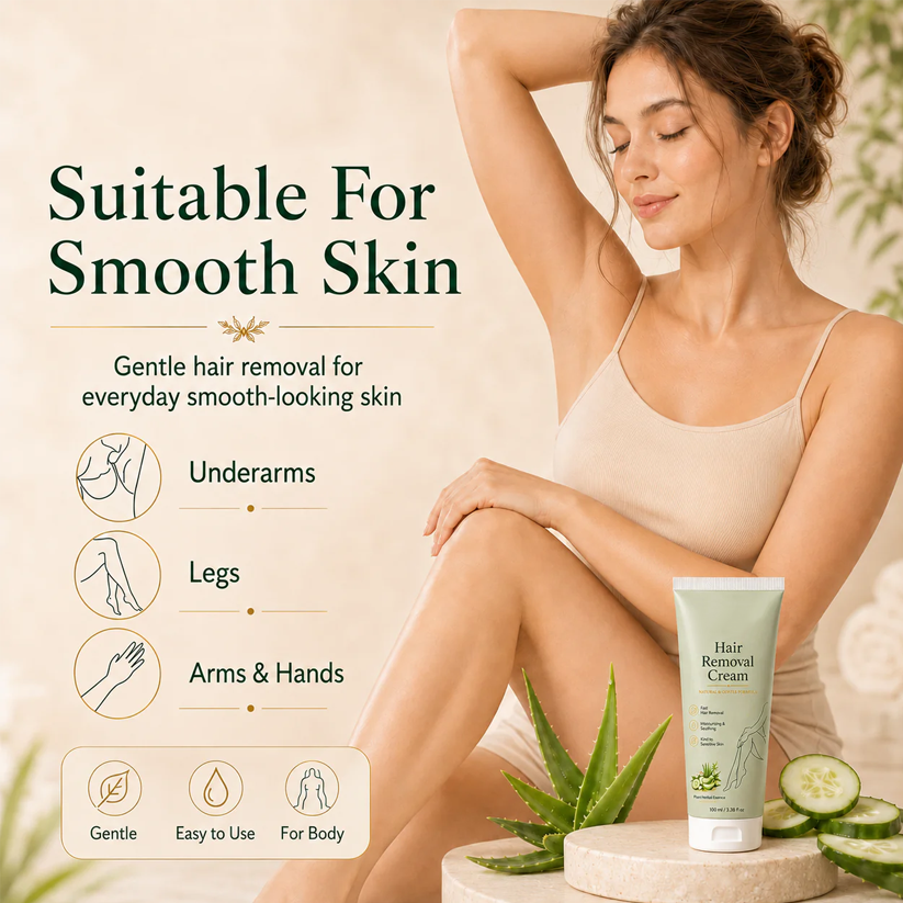 LAST DAY -BUY 1 GET 1 FREE🤩  Ahlwo Painless Depilatory Cream – No Razor Bumps, No Harsh Odor