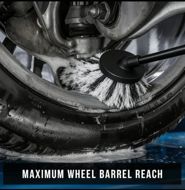 🥳V+ Wheel Barrel Brush, Cleaning Brush for Wheels
