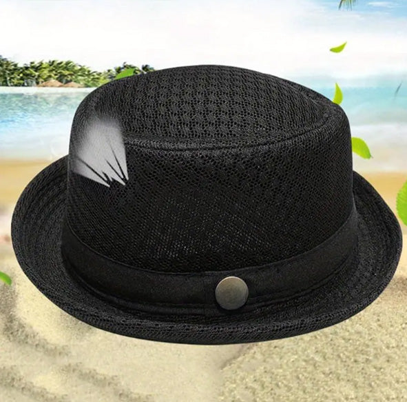 Unisex Breathable Mesh Pork Pie Hat