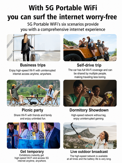📶 All-Network Pocket WiFi – Ready in Seconds No Setup! No Hassle! Just Connect!🔥[Power on and use, free for life]