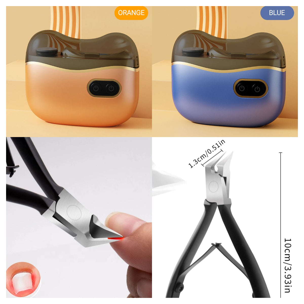 👍2-in-1 Electric Nail Clippers and Polisher🎁 Perfect for All Ages 👵👶