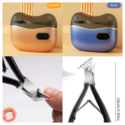 👍2-in-1 Electric Nail Clippers and Polisher🎁 Perfect for All Ages 👵👶