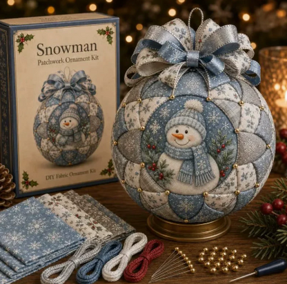 🇺🇸❤️Beginner-Friendly🎄 USA Christmas Patchwork Ornament DIY Kit