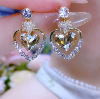 💎 LIMITED-TIME BUY 1 GET 1 FREE! ✨ Women’s Sparkling Double Heart Drop Earrings – Dazzling, Lightweight, Romantic ❤️