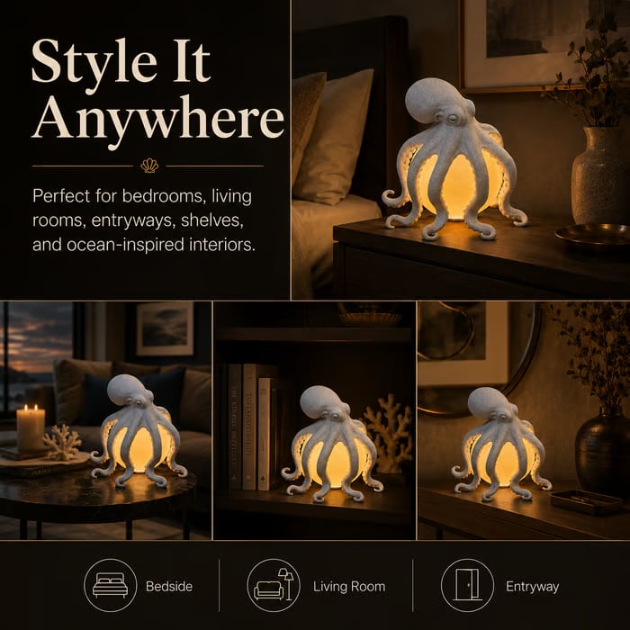 🐙 Octopus Ocean Table Lamp