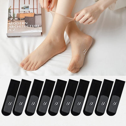 🔥🔥Invisible, Slip-resistant Crystal Silk Socks