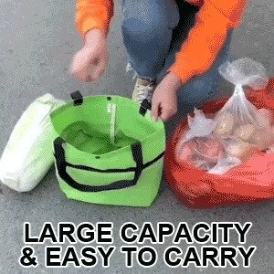 🏆 Last Day Special Price £12.99 ! 🔥 2-in-1 Shopping Bag Foldable Green Bag