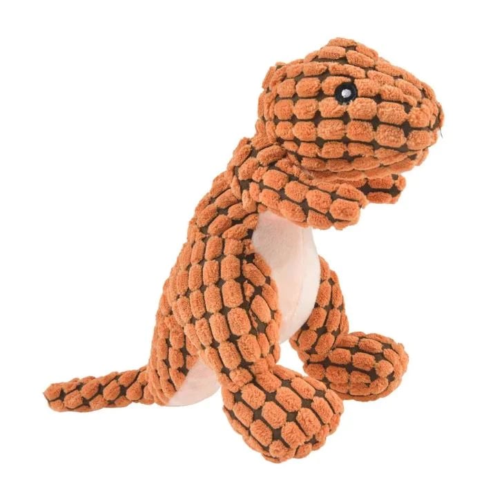 🔥 Robust Dino Squeaky Dog Chew Toy: The Anxiety Buster for Your Pup!
