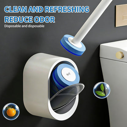 🚽 Disposable Toilet Brush System with Replaceable Cleaning Refills ✨