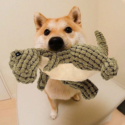 🔥 Robust Dino Squeaky Dog Chew Toy: The Anxiety Buster for Your Pup!