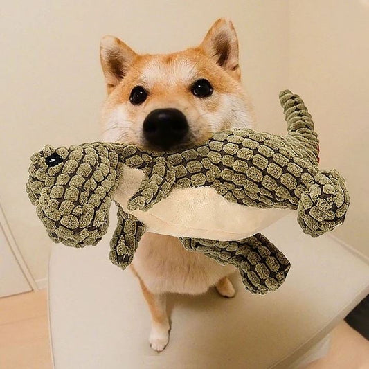 🔥 Robust Dino Squeaky Dog Chew Toy: The Anxiety Buster for Your Pup!