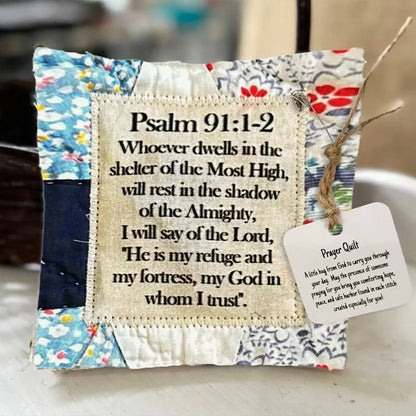 🔥Limited Time Buy 1 Get 1 Free🔥✝️Best Encouraged And Blessed Gift-Prayer Quilt with cross inside