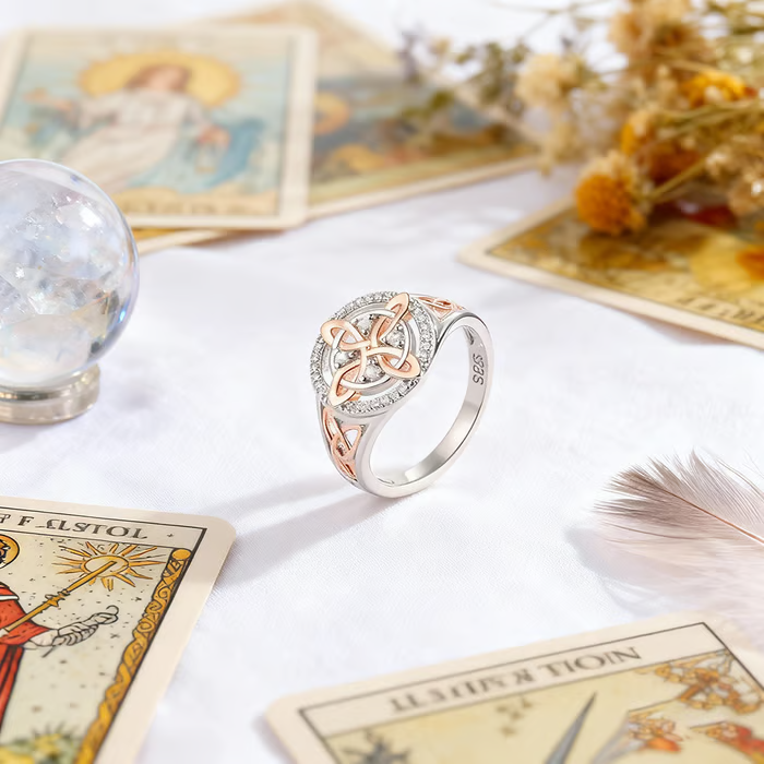 🔮Handmade Witch’s Return-Knot Protection Ring✨