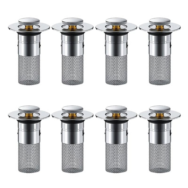 Sink Drain Strainer – Buy 2 Get 1 FREE! 🚫✨ Clog-Free Drain in Seconds!