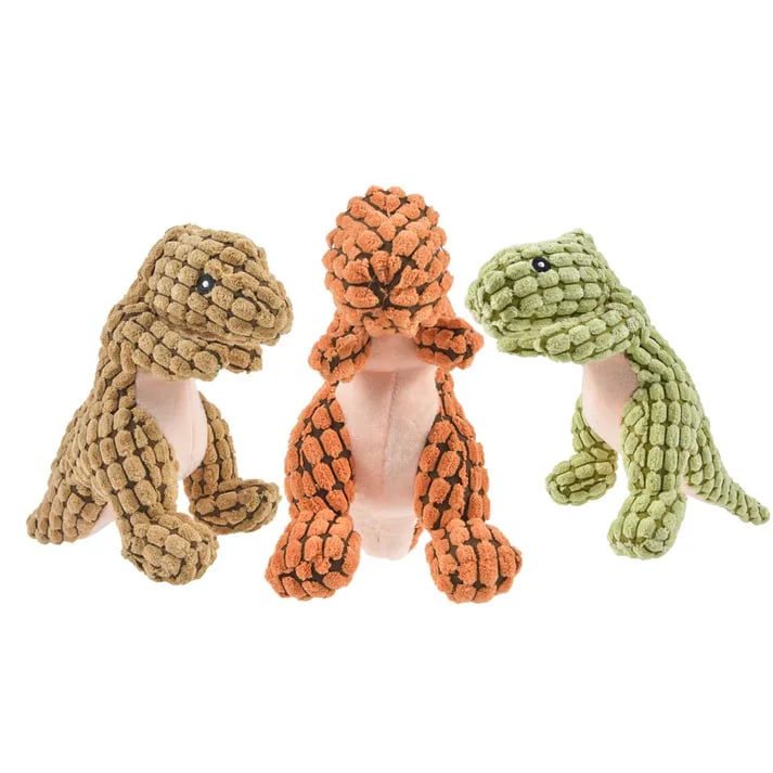 🔥 Robust Dino Squeaky Dog Chew Toy: The Anxiety Buster for Your Pup!