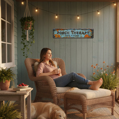 🏡Summer Sale 47% OFF🔥Country-style "Porch Healing" Metal Sign