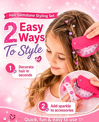 ✨💎Bling Hair Gem Stamper Styling Set