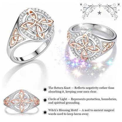 🔮Handmade Witch’s Return-Knot Protection Ring✨