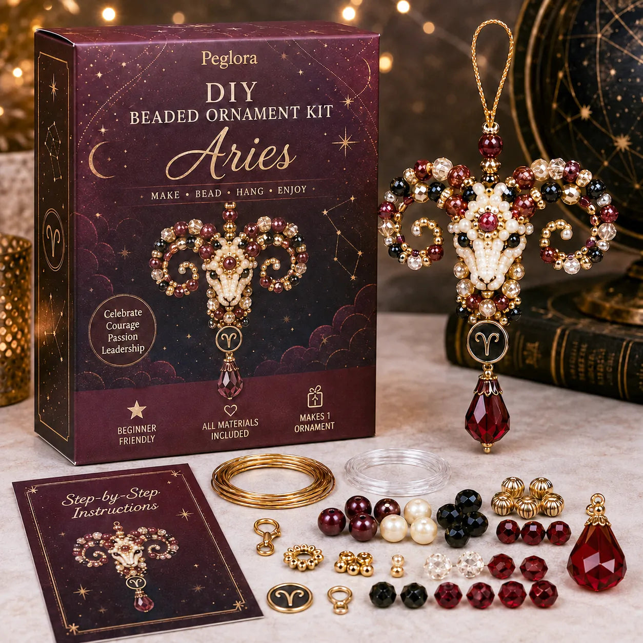 ✨ Zodiac Blessing Beaded Ornament DIY Kit