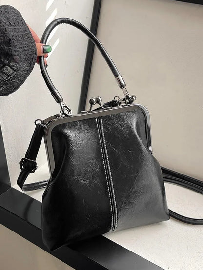 Vintage British style high-quality handbag 👝Retro style crossbody bag