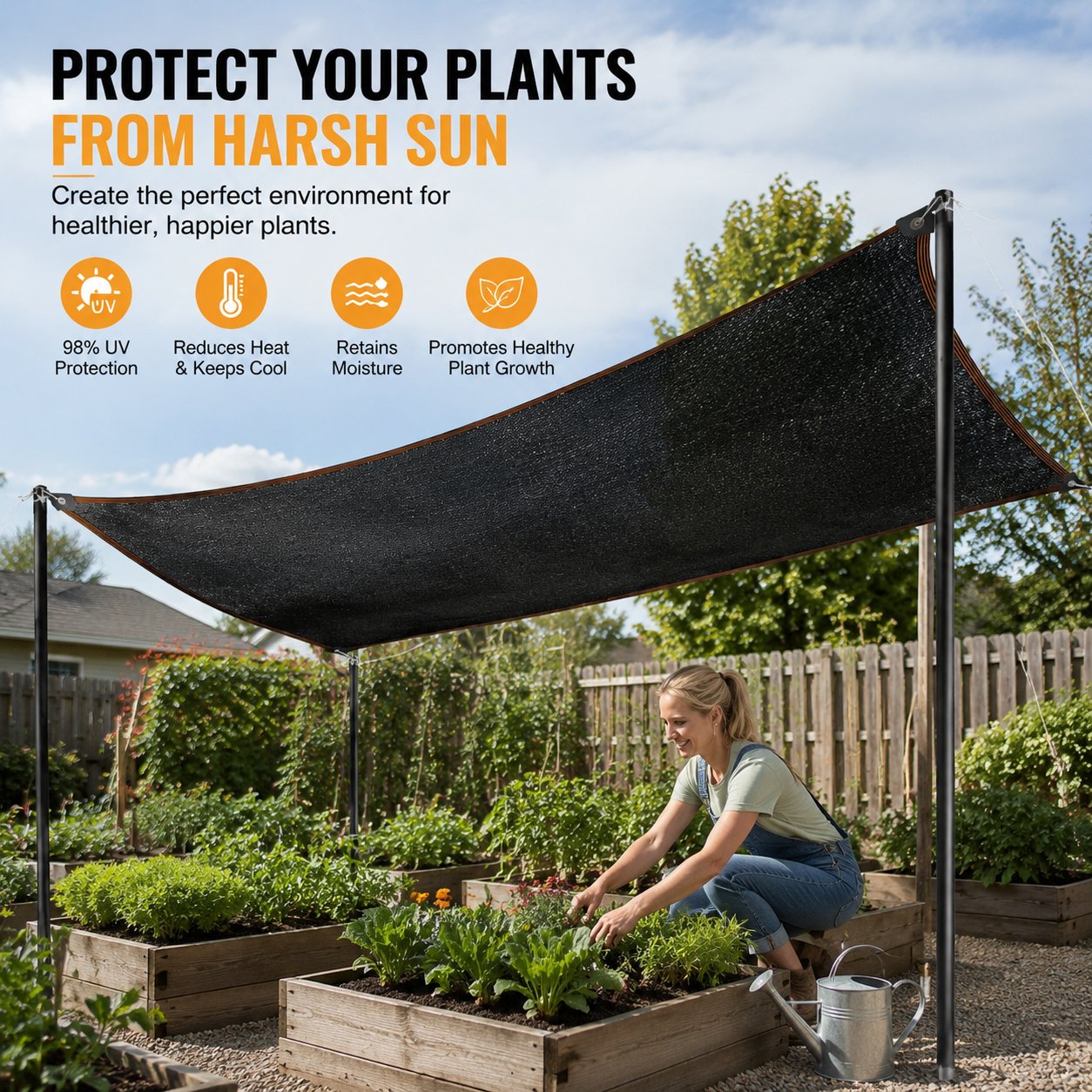 ☀️ 98% UV-Blocking Sunshade Net – Ultimate Outdoor Protection