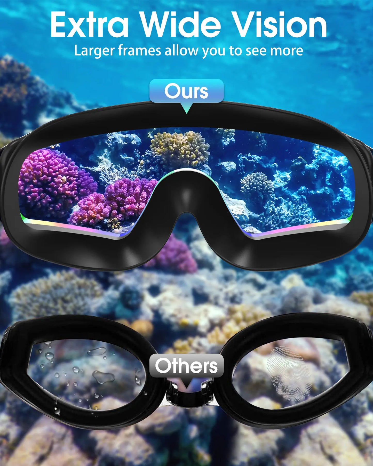 🏊‍♂️ Anti-Fog Swim Goggles – Comfortable Fit for Adults & Kids
