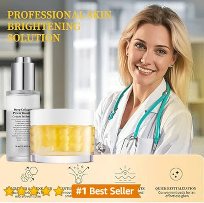 🏆 #1 Best-Seller ✨ Glazed Skin Collagen Duo Firming Cream + Volufiline Serum for Plump, Smooth Skin Iconic Korean Skincare