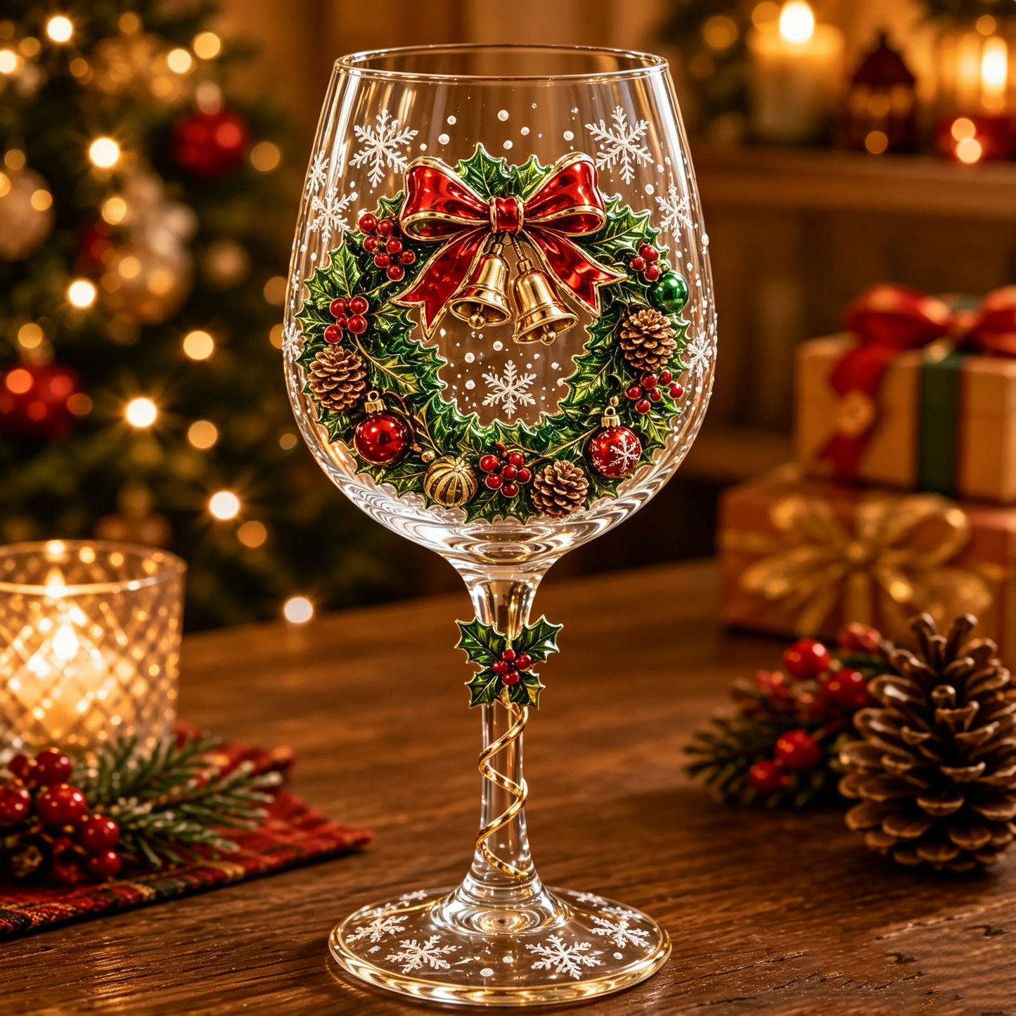 🎁Christmas 3D Wine Glass Collection Gift Box Set✨