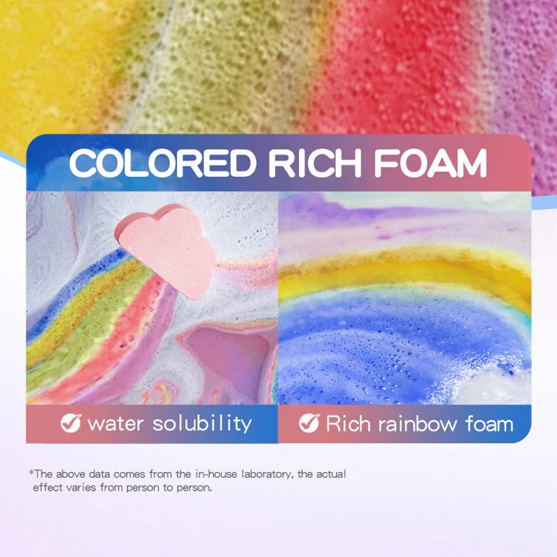 🎉 Rainbow Cloud Bath Bomb