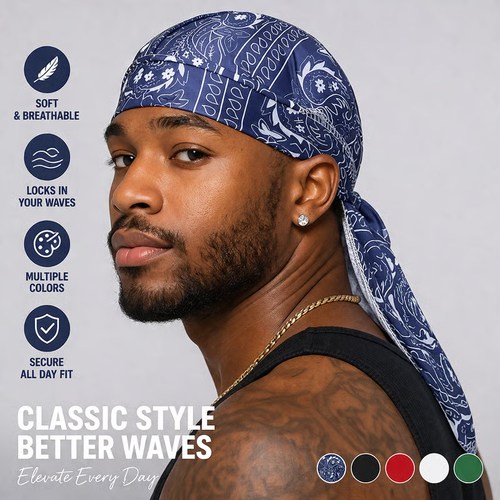 ❄️ Cooling Paisley Headscarf Cap – Stay Cool & Dry