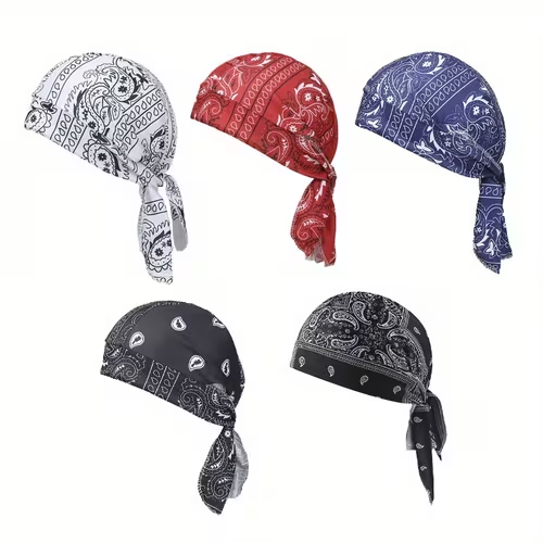 ❄️ Cooling Paisley Headscarf Cap – Stay Cool & Dry