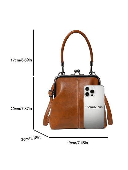 Vintage British style high-quality handbag 👝Retro style crossbody bag