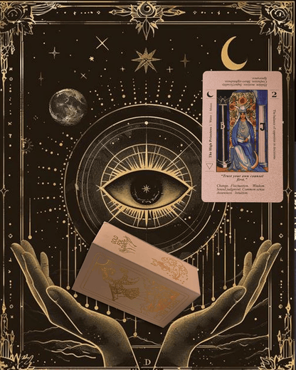 Rose Gold Tarot Cards with Guide Book🔮