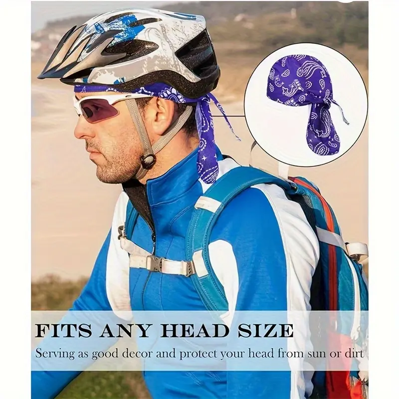 ❄️ Cooling Paisley Headscarf Cap – Stay Cool & Dry