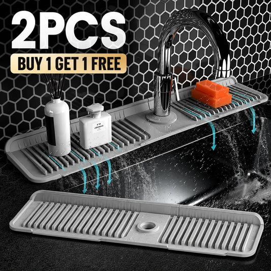 🔥😍BUY 1 GET 1 FREE💧 Silicone Sink Faucet Draining Mat