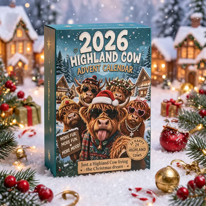 🔥Last Day 49% OFF - 🐂🎁2026 Highland Cow Advent Calendar(📦Buy 2 Free Shipping)