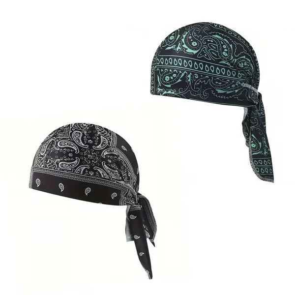 ❄️ Cooling Paisley Headscarf Cap – Stay Cool & Dry