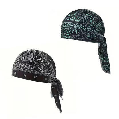 ❄️ Cooling Paisley Headscarf Cap – Stay Cool & Dry