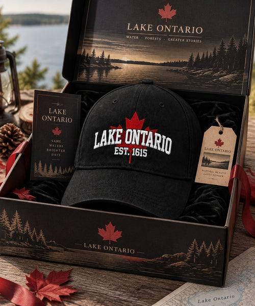 🔥LAST DAY 50% OFF - 🍁Lake Ontario Forever – Heritage Embroidered Cap (🧢100% Cotton)