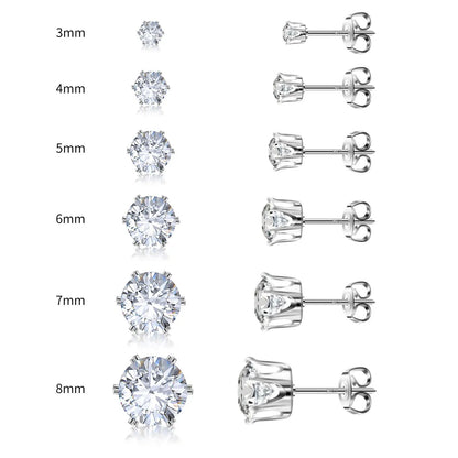 Classic Stud Earrings Set Lightweight Hypoallergenic Everyday Shine Confidence